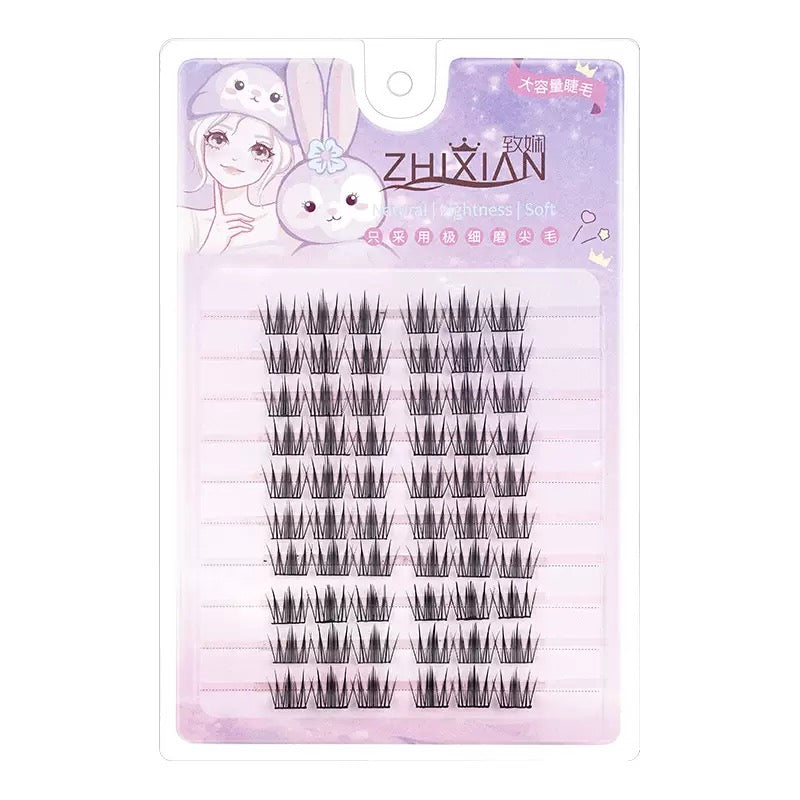 Mixed Style False Lashes Set – Sunflower, Fox & Cat Eye, Natural to Dramatic (Glue Required) 60 clusters