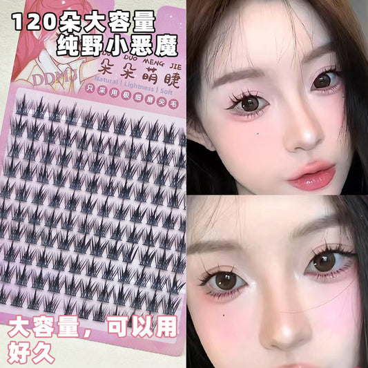 Natural Anime Style Soft Hard-Stem Lash Clusters