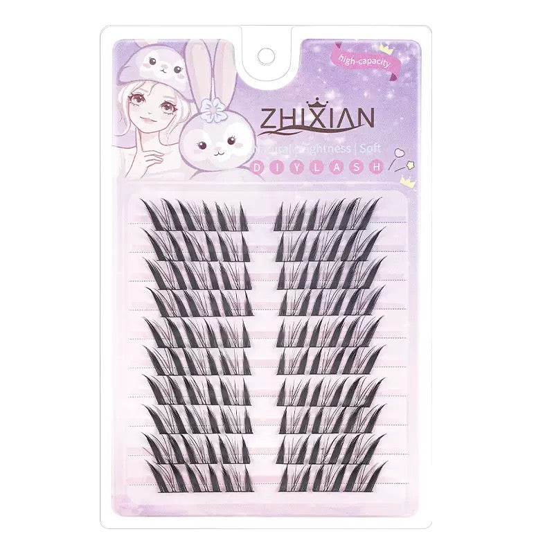 Mixed Style False Lashes Set – Sunflower, Fox & Cat Eye, Natural to Dramatic (Glue Required) 100 clusters
