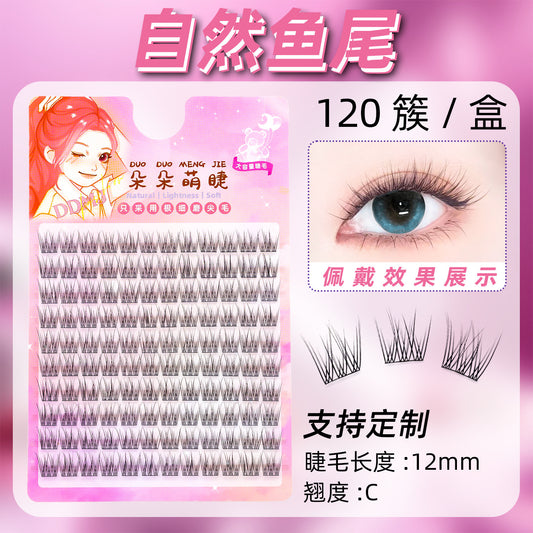 Natural Anime Style Soft Hard-Stem Lash Clusters