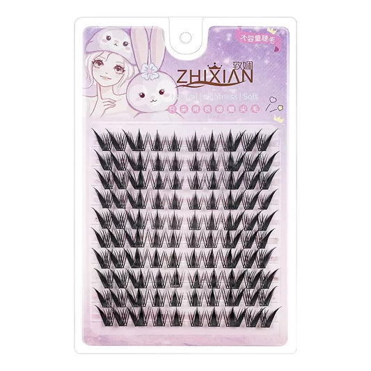 Mixed Style False Lashes Set – Sunflower, Fox & Cat Eye, Natural to Dramatic (Glue Required) 100 clusters