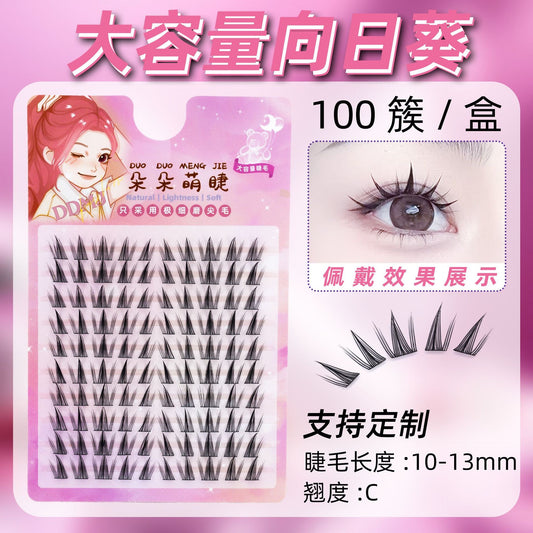 Natural Anime Style Soft Hard-Stem Lash Clusters